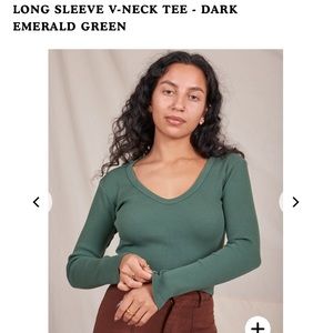 Big Bud Press Long Sleeve V-neck t-shirt Emerald